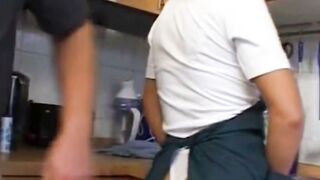 Amateur mom Fucks Young Dude inside Tight White G-string