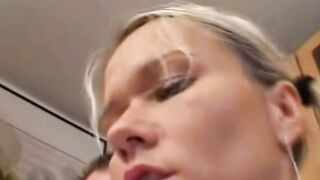 Amateur mom Fucks Young Dude inside Tight White G-string