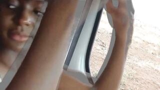 Ebony Tour Guide Fucked Against Wall & Doggy Style POV