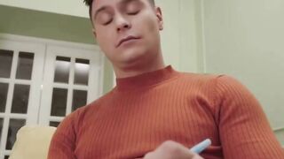 Moon Flower Russian Cougar Fucks Young Bro on Living Room Couch