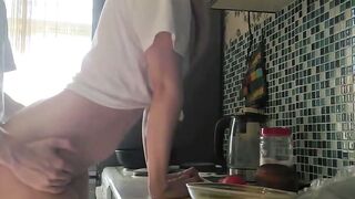 Abigail Mac Fucks Huge Booty Estie Kay Inside Kitchen