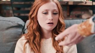 Scarlet Skies Bound Redhead Spanked By Busty Mature Dee Williams