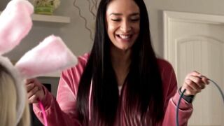Stepbrother buries every inch of his dick inside stepsister Jessie Saints tight vag