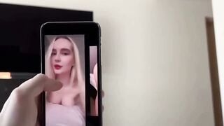 Blonde Barely legal Blows Dick Until Condom Breaks & Swallows Amateur Creampie