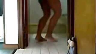 Big-Titted Brazilian Babe's Webcam Show