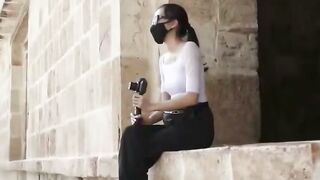 Abigail Mac Blows Penis On Mexican Road Trip Into Outside Ruins