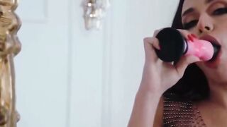 Martina Blows Long Dick & Gets Anal Cummed Inside Tight Fishnet