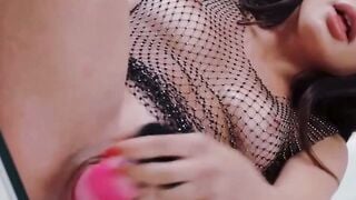 Martina Blows Long Dick & Gets Anal Cummed Inside Tight Fishnet