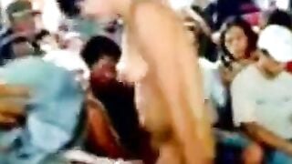 Kalimantan Indonesian Babe Strips to Dangdut Music