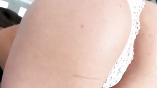 Abigail Mac Blows Long Black Penis & Gets Cummed Facial