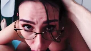 Abigail Mac Blows Huge Dick inside Floral Dress Before Jizzed Boned