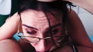 Abigail Mac Blows Huge Dick inside Floral Dress Before Jizzed Boned