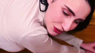 Step Cougar Sara Blows Dick & Gets Cum on Long Melons with Stepson Tomas