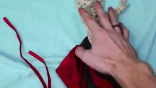 Step Cougar Sara Blows Dick & Gets Cum on Long Melons with Stepson Tomas