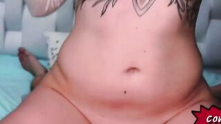 Step Cougar Sara Blows Dick & Gets Cum on Long Melons with Stepson Tomas