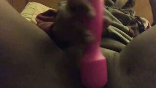 Smoking Black Babe Toys Her Pussy on Webcam