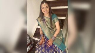 Beautiful indian housewife bhumika stripping nude on webcam show