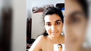 Beautiful indian housewife bhumika stripping nude on webcam show