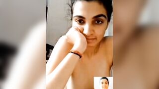 Beautiful indian housewife bhumika stripping nude on webcam show