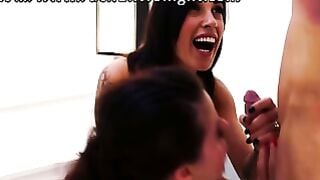 French Babes Deepthroat & Suck Cock Before Raw Anal Fist Boning