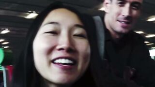 oriental Goddess Blows Penis & Swallows Cum into Amateur pov