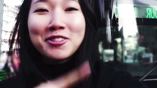 oriental Goddess Blows Penis & Swallows Cum into Amateur pov