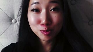 oriental Goddess Blows Penis & Swallows Cum into Amateur pov