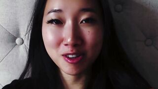 oriental Goddess Blows Penis & Swallows Cum into Amateur pov