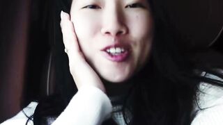 oriental Goddess Blows Penis & Swallows Cum into Amateur pov
