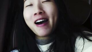 oriental Goddess Blows Penis & Swallows Cum into Amateur pov