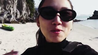 oriental Goddess Blows Penis & Swallows Cum into Amateur pov