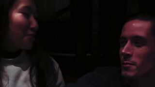 oriental Goddess Blows Penis & Swallows Cum into Amateur pov