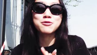 oriental Goddess Blows Penis & Swallows Cum into Amateur pov