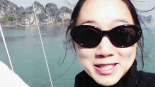 oriental Goddess Blows Penis & Swallows Cum into Amateur pov