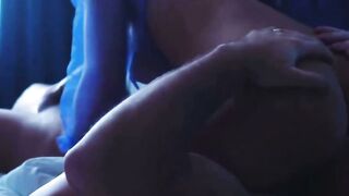 Blonde Bombshell into Blue Underwear Gets Banged! by Long Penis