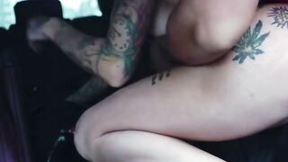 Inked Teenagers Blows Penis Into Vehicle After Roadside Pickup