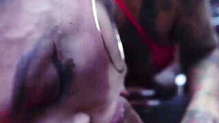 Inked Teenagers Blows Penis Into Vehicle After Roadside Pickup