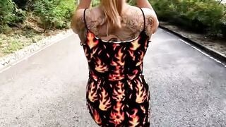Slender Thai cunt with mouth Blows Huge Penis Into Outdoor Playground point of view