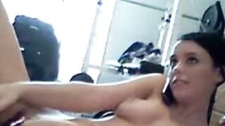 College Girl Uses Vibrator On Webcam For Her BF
