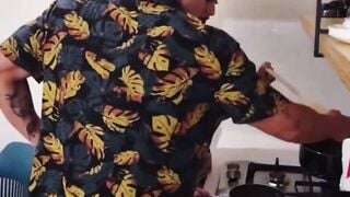 Inked Teens Coworker Blows Penis and Takes Anal Jizzed inside Kitchen