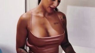 Inked Teens Coworker Blows Penis and Takes Anal Jizzed inside Kitchen
