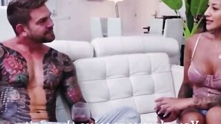 Tattooed Teen Sucks Big Black Cock Deepthroat Cum In Mouth