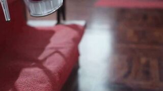 Curvy Big Ass Psychologist Deepthroats Young Patient On Red Couch