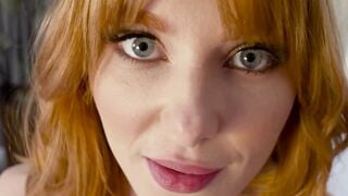 Redhead Lacy Lennon Sucks Stepbrother's Big Cock in Rough Bedroom Sex