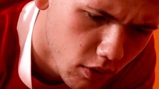 Cute Twink Sucks Big Hard Cock Until Facial Cum