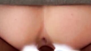 Red head 19 year old Gaping Anal Sex With bbc Dick Inside African Pantyhose