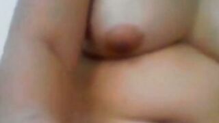 Amateur Webcam Tease: Solo Model Shows Off Bare Nipples