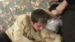 Hairy Slut Double Penetrated by Older and Younger Men