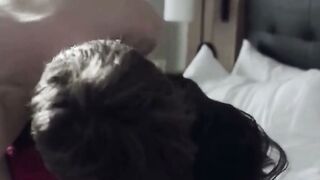 Angela White Deepthroats BBC & Swallows Cum in Hotel Bed