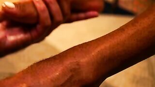 Tattooed Teen Deepthroats BBC & Swallows Load on Leash